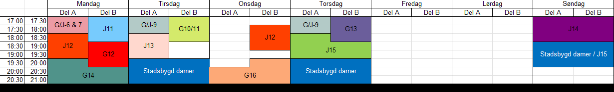 Aktivitetskalender – Stadsbygd Sparebank Stadion